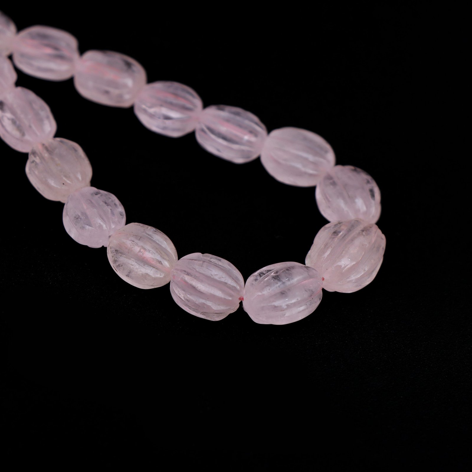 Natural Morganite Carving Oval Beads, 6.5x8.5 mm To 10.5x14 mm, Morganite Carved for Jewelry Making Gemstone Necklace, 18 Inch To 22 Inch - Image 4