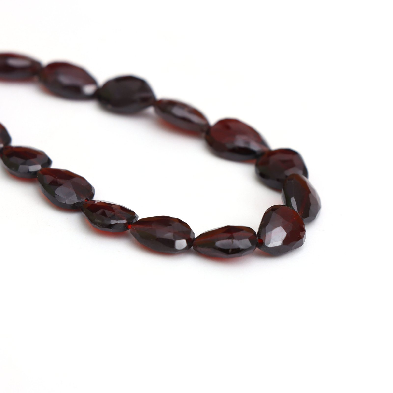 Natural Garnet Faceted Straight Drill Pear Beads,5x7 mm To 7x9 mm, Red Garnet Pear for Jewelry Making Gemstone, January Birthstone, 14 Inch - Image 4