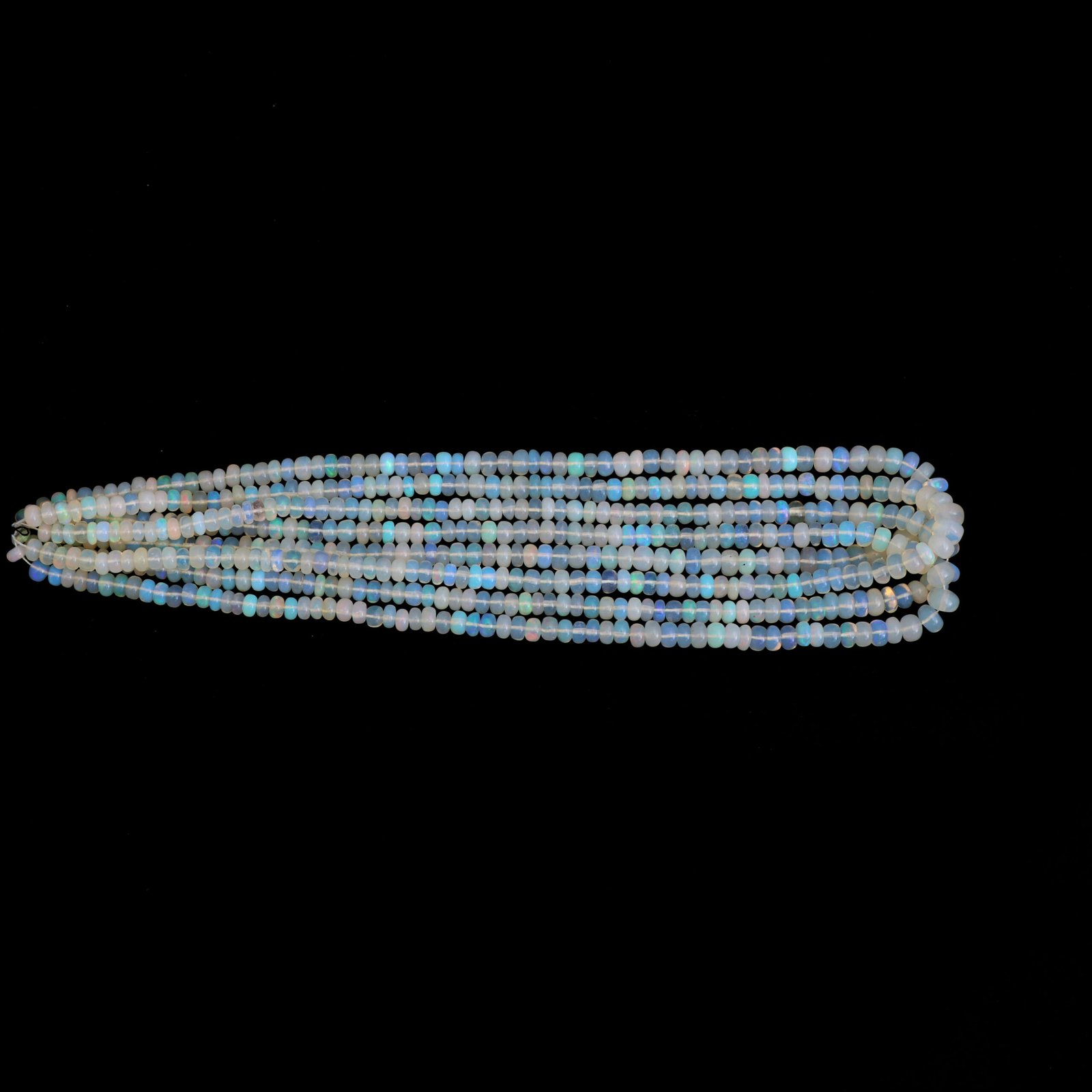Ethiopian Opal Smooth Beads, 5 mm To 7 mm, Natural Opal Rondelle Beads, Welo Opal Beads for Jewelry Making, October Birthstone, 16 Inches - Image 5