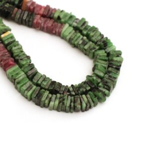 Ruby Zoisite Smooth Square Beads, 6 mm To 7 mm, Ruby Zoisite Square Beads, Zoisite Jewelry Making Gemstone Beads, 16 Inches Strand