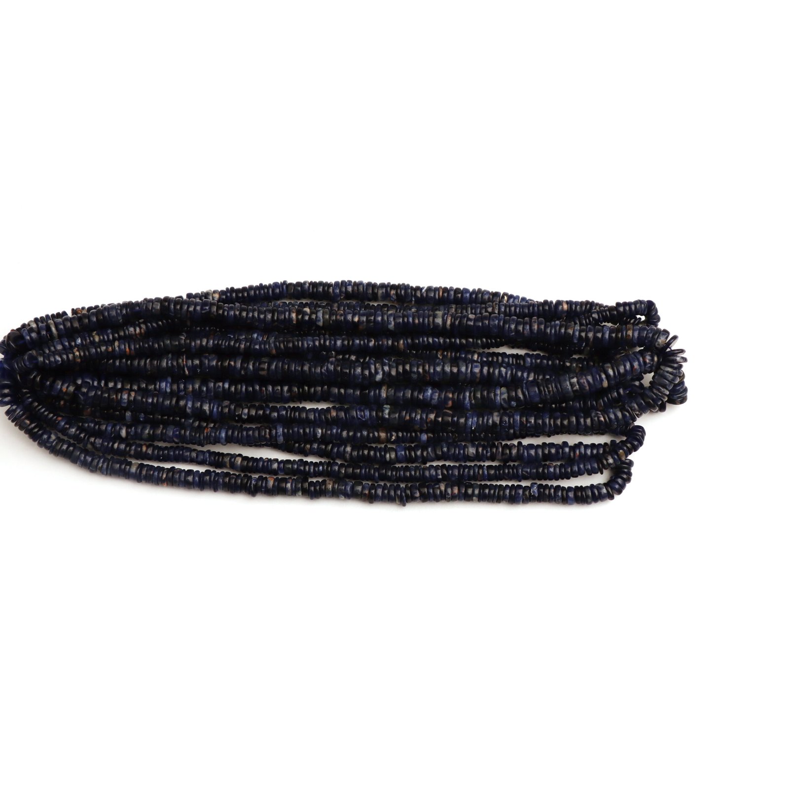 Sodalite Smooth Tyre Beads, 6 mm To 8 mm, Sodalite Coin Beads, Sodalite Heishi For Jewelry Making, Birthstone Beads, 16 Inch Strand - Image 5