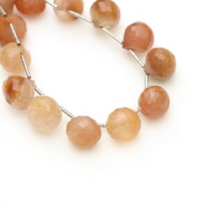 copper Rutile Faceted Onion Shape Beads, 5x5 mm To 7x8 mm, Rutile Onion Fancy Gemstone, Golden Rutile Jewelry Making Gemstone, 8 Inch StrandCopper Rutile Faceted Onion Shape Beads, 9.5x9.5 mm To 11.5x12 mm, Rutile Fancy Gemstone, Rutile Jewelry Making Gemstone, 8 Inch Strand