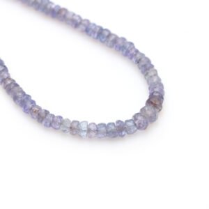 Tanzanite Faceted Rondelle Beads, 3 mm To 4 mm, Tanzanite Beads, Tanzanite Jewelry Making Gemstone, 16 Inches Full Strand, Price Per Strand