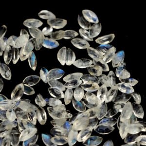 Rainbow Moonstone Marquoise Cut Loose Gemstone, 4x2 mm, Blue Rainbow Moonstone Marquoise For Jewelry Making Gemstone (206 Pieces)